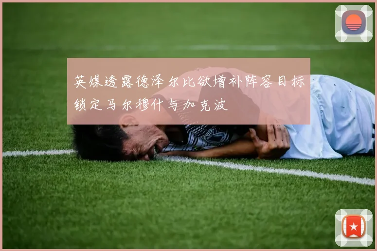 英媒透露德泽尔比欲增补阵容目标锁定马尔穆什与加克波